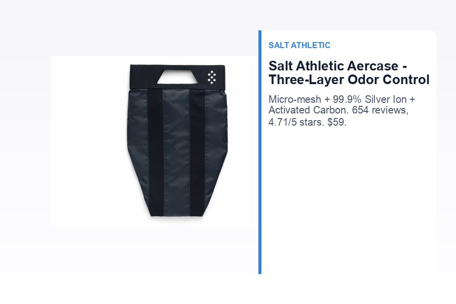 Salt Athletic Aercase Cleat Bag - smell-proof three-layer odor control system